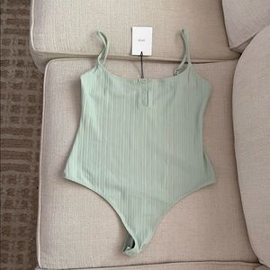 New!! Onia Active Henley Bodysuit - Mint Green